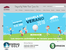 Tablet Screenshot of elbosquegolf.com